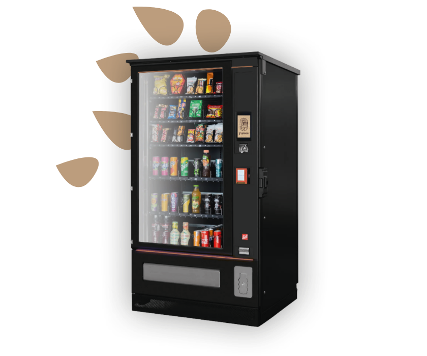 bild automaten-nacks-kaltgetraenke mit hintergrund